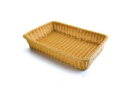 kosik na pecivo polypropylen obdelny svetly 530 x 335 x 90 mm