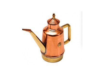 konvicka na olej medena retro styl 1 1 ltr