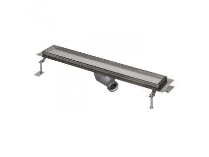 nerezovy koupelnovy zlabek sanela slkn 09 pro dlazbu do prostoru delka 750 mm