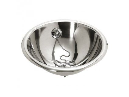 nerezove zapustne umyvadlo sanela slun 44 s prepadem pr 320 mm