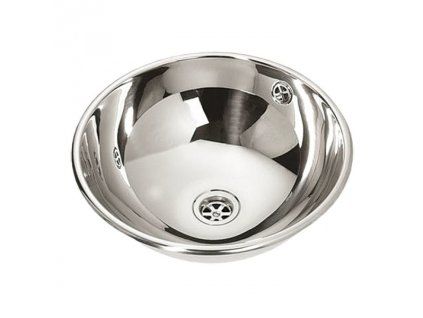 nerezove zapustne umyvadlo sanela slun 45x s prepadem pr 360 mm