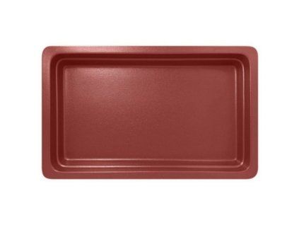 gastronadoba porcelanova gn 1 2 cervena mat hloubka 22 mm