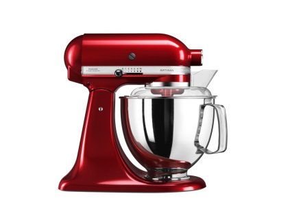 kitchenaid robot artisan 5ksm175pseca cervena metaliza