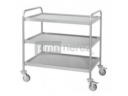 servirovaci vozik se tremi policemi 900 x 500 x 850 940 mm