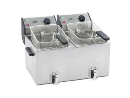 friteza stolni elektricka fd 80 dr objem 2x8 l s vypustnym ventilem 2x 230 v