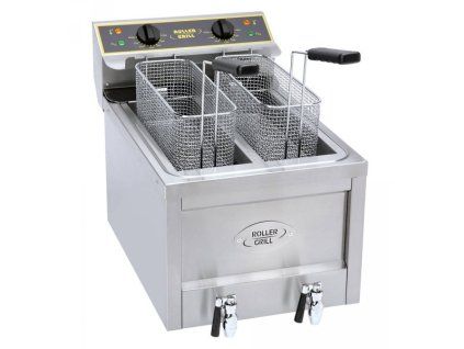 friteza vykonna elektricka rfe 8 d mono objem 2x8 l s vypustnym ventilem 230 v