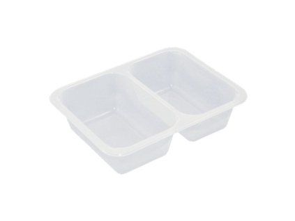 miska pp zatavovaci 2 dilna 227x178x50 mm transparentni