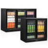 minibar prosklene posuvne dvere cerna tefcold db201s