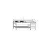 stul myci dvoudrezovy s plochou boxem a rostem sxhxv 1700 x 700 x 900 mm drez 400 x 400 x 250 mm