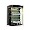 gril plynovy rotisol olympia 975 40lg s litinovym rekuperatorem cerny s mosaznymi prvky