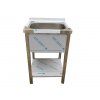 nerezovy drez s polici 600 x 700 x 900 mm drez 500 x 500 x 300 mm zdarma sifon